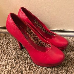 Unlisted Kenneth Cole Red High Heels